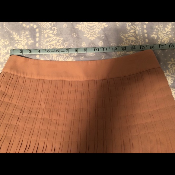 J. Crew Factory Pleated Chiffon Miniskirt in Blush - Picture 7 of 7